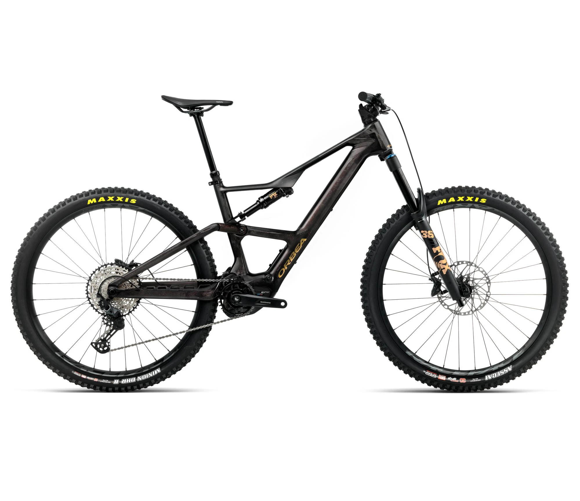 Orbea RISE LT M20 630W (2026) - bicicletă electrică eMTB Trail - Cosmic Carbon View | Golden Sand (Gloss) - 162710