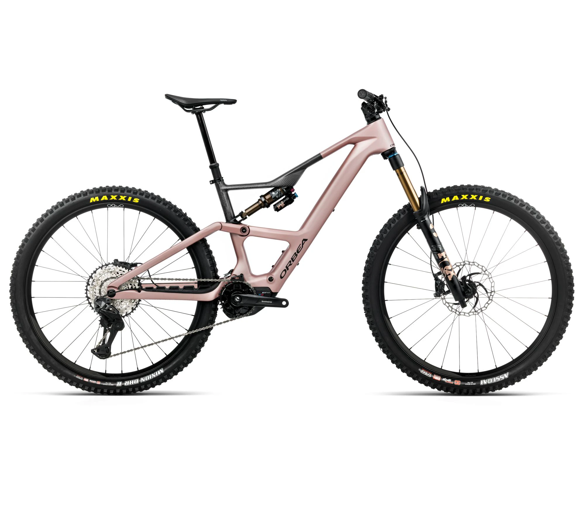 Orbea RISE LT M10 630W (2026) - bicicletă electrică eMTB Trail - Desert Rose | Carbon Raw (Matt) - 162723