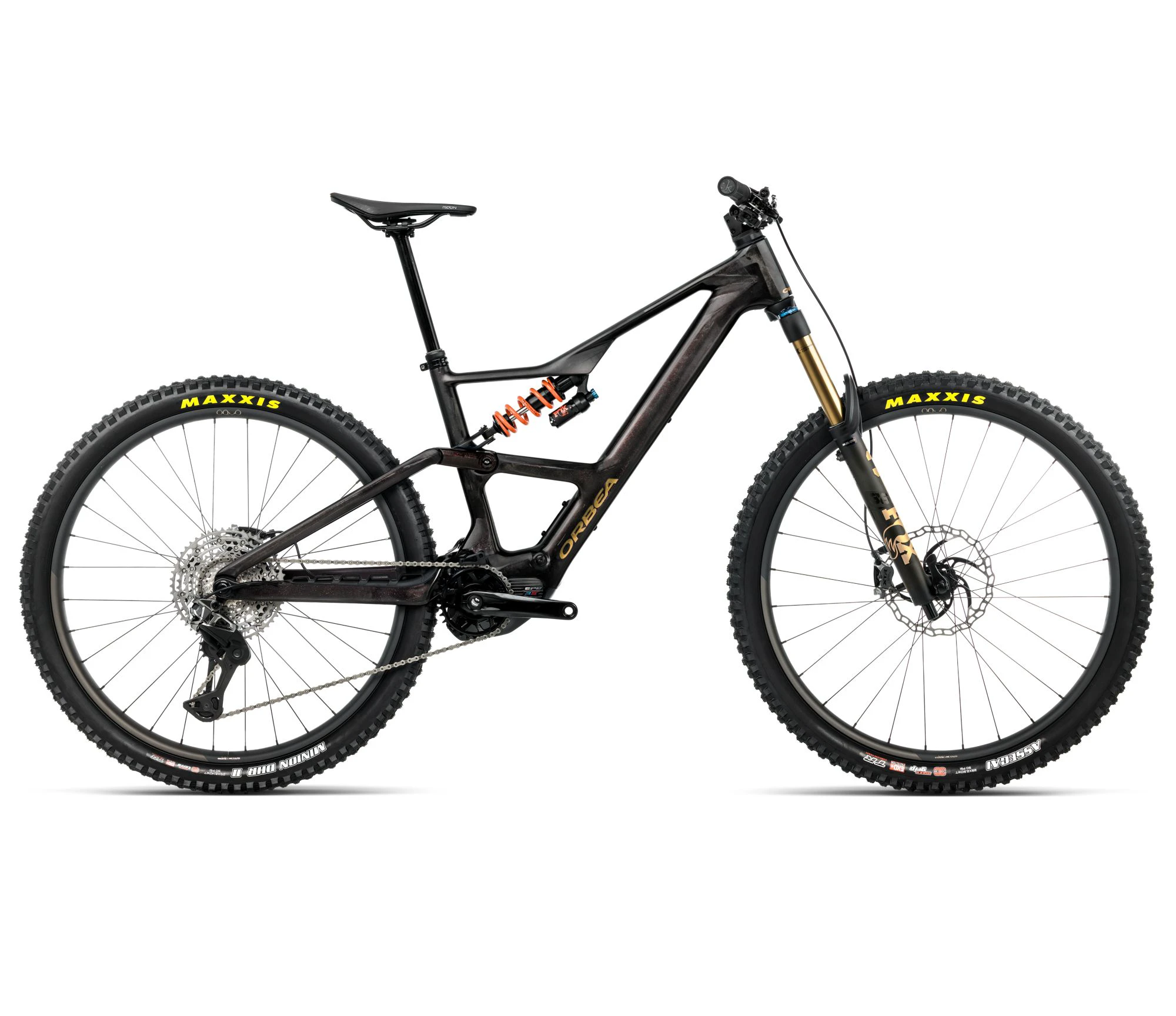 Orbea RISE LT M-TEAM 630W (2026) - bicicletă electrică eMTB Trail - Cosmic Carbon View | Golden Sand (Gloss) - 162728