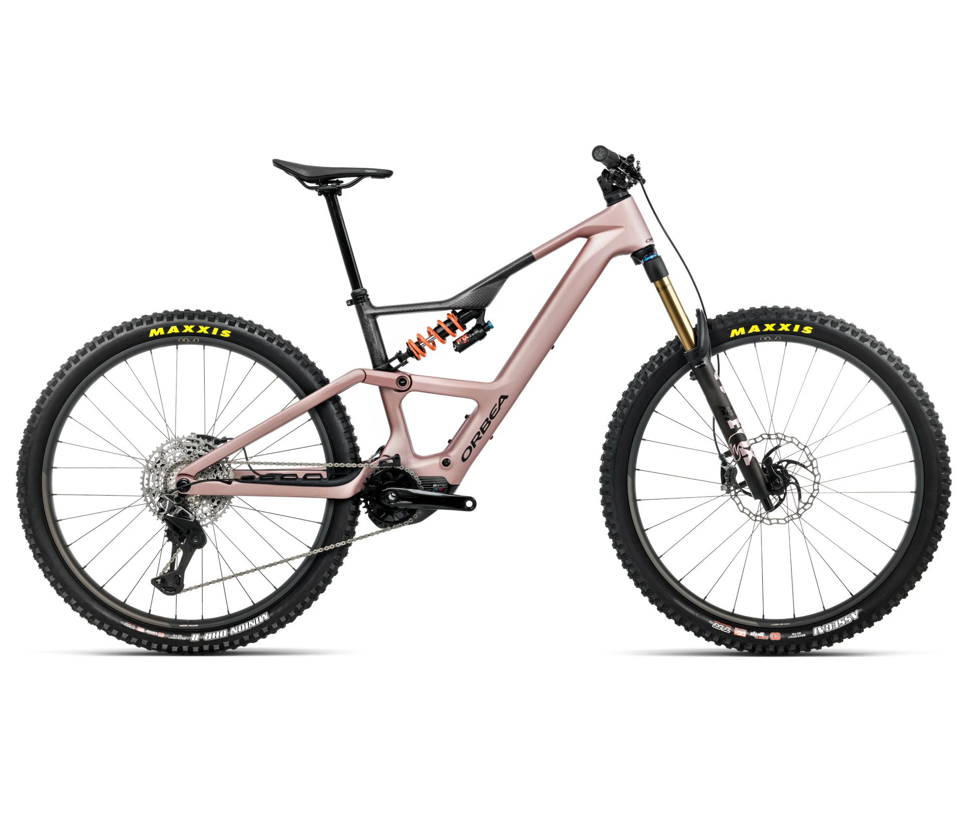 Orbea RISE LT M-TEAM 630W (2026) - bicicletă electrică eMTB Trail - Desert Rose | Carbon Raw (Matt) - 162732