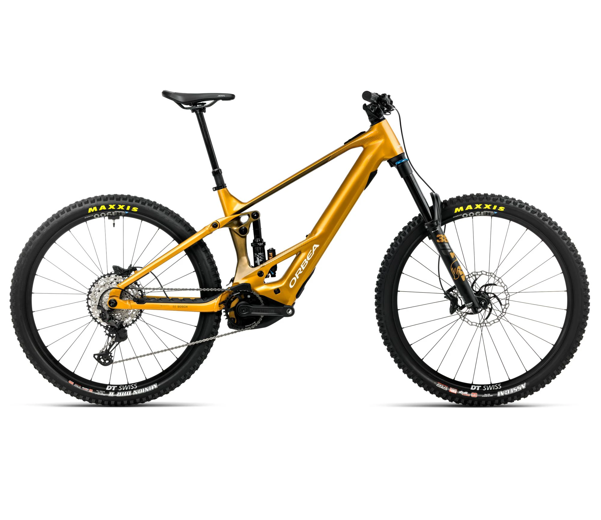 Orbea WILD H10 (2026) - bicicletă electrică eMTB Enduro - Bumblebee Yellow | Metallic Olive Green (Gloss) - 162831