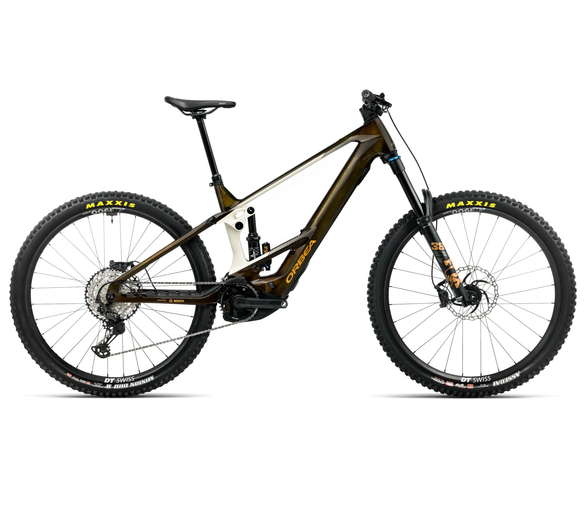 Orbea WILD Mullet M10 (2026) - bicicletă electrică eMTB Enduro - Caramel Carbon View (Gloss) | Cream White (Matt) - 162783