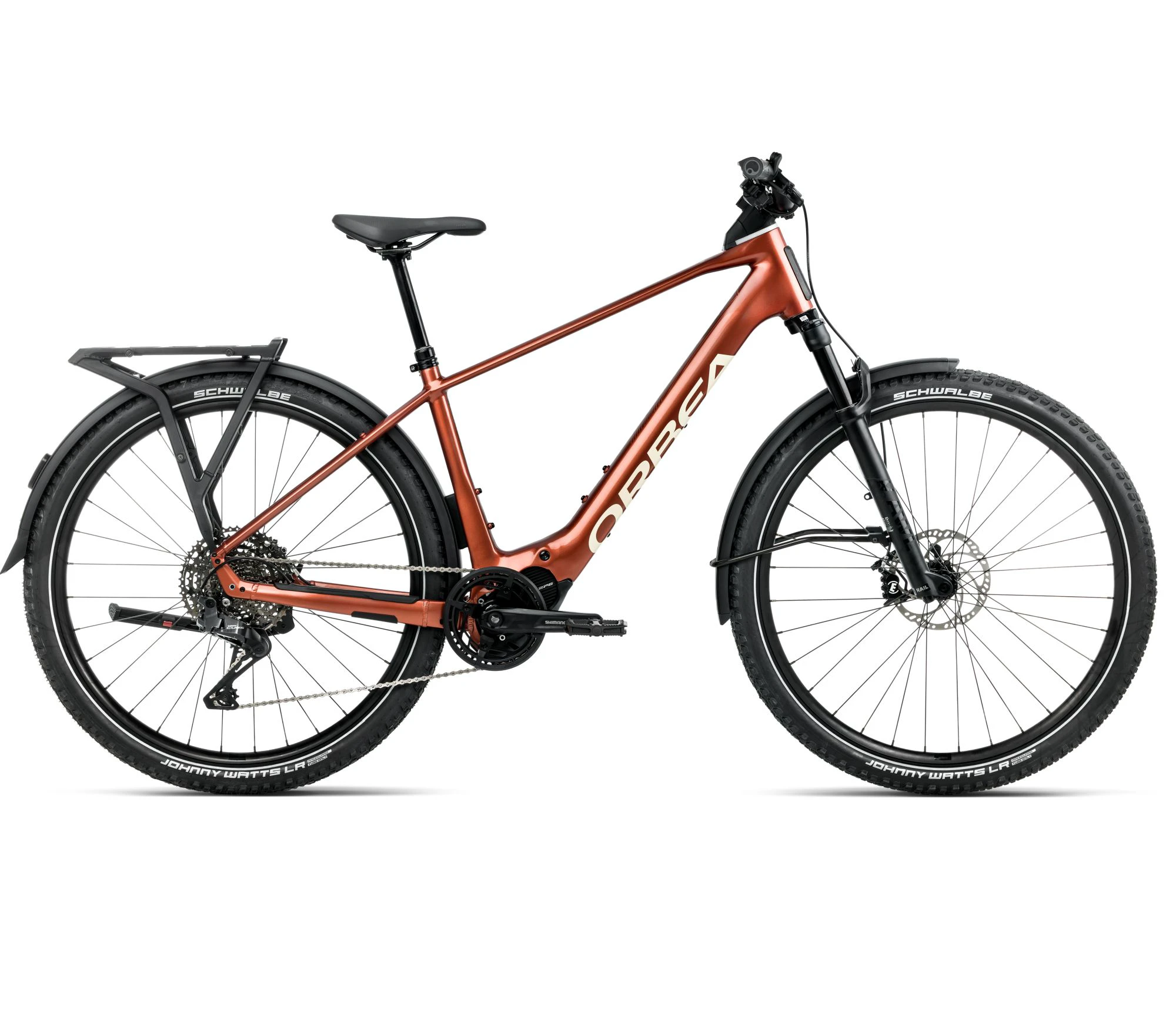 Orbea KEMEN ADV 10 (2026) - bicicletă electrică urbană - Mars Red | Ivory White (Gloss) - 162399