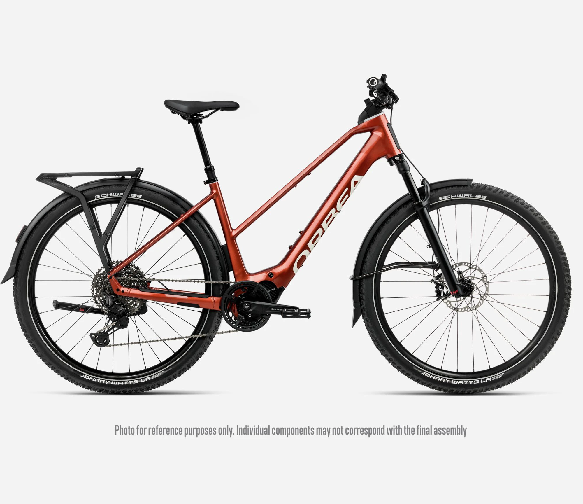 Orbea KEMEN ADV 10 MID (2026) - bicicletă electrică urbană - Mars Red | Ivory White (Gloss) - 162432