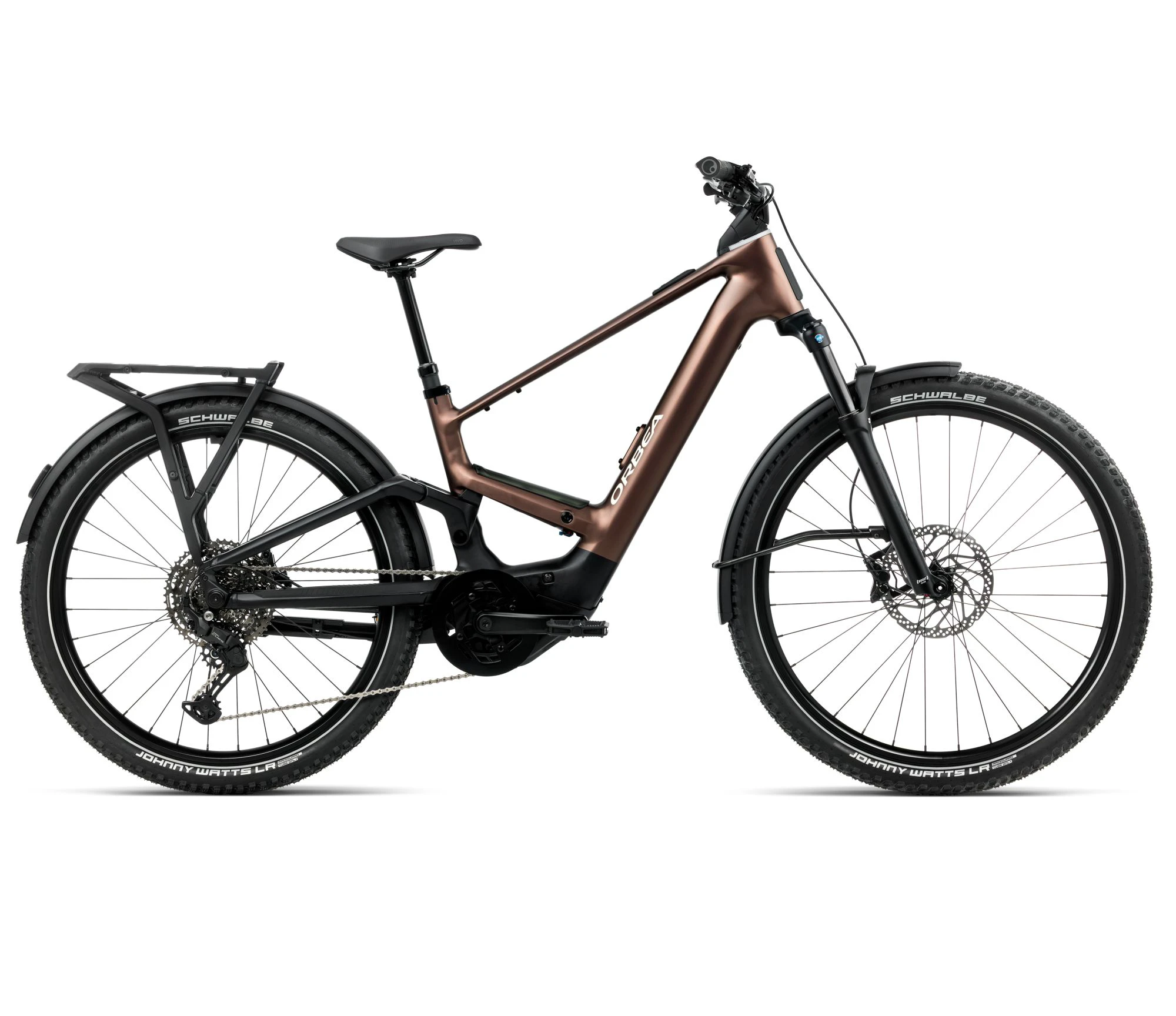 1. Orbea MUGA 30 (2026) - bicicletă electrică urbană - Metallic Rust | Diamond Black (Matt)