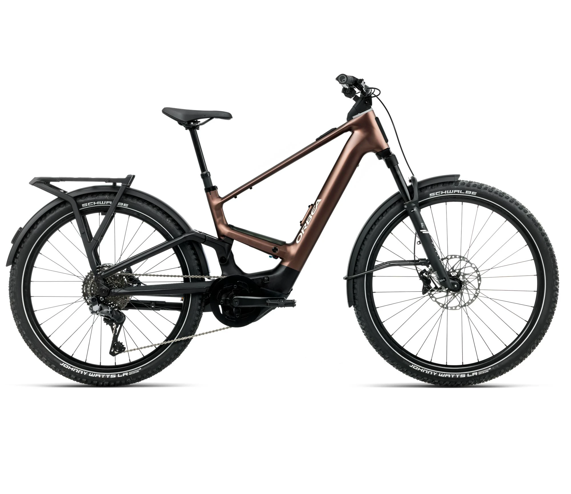 Orbea MUGA 20 (2026) - bicicletă electrică urbană - Metallic Rust | Diamond Black (Matt) - 162314