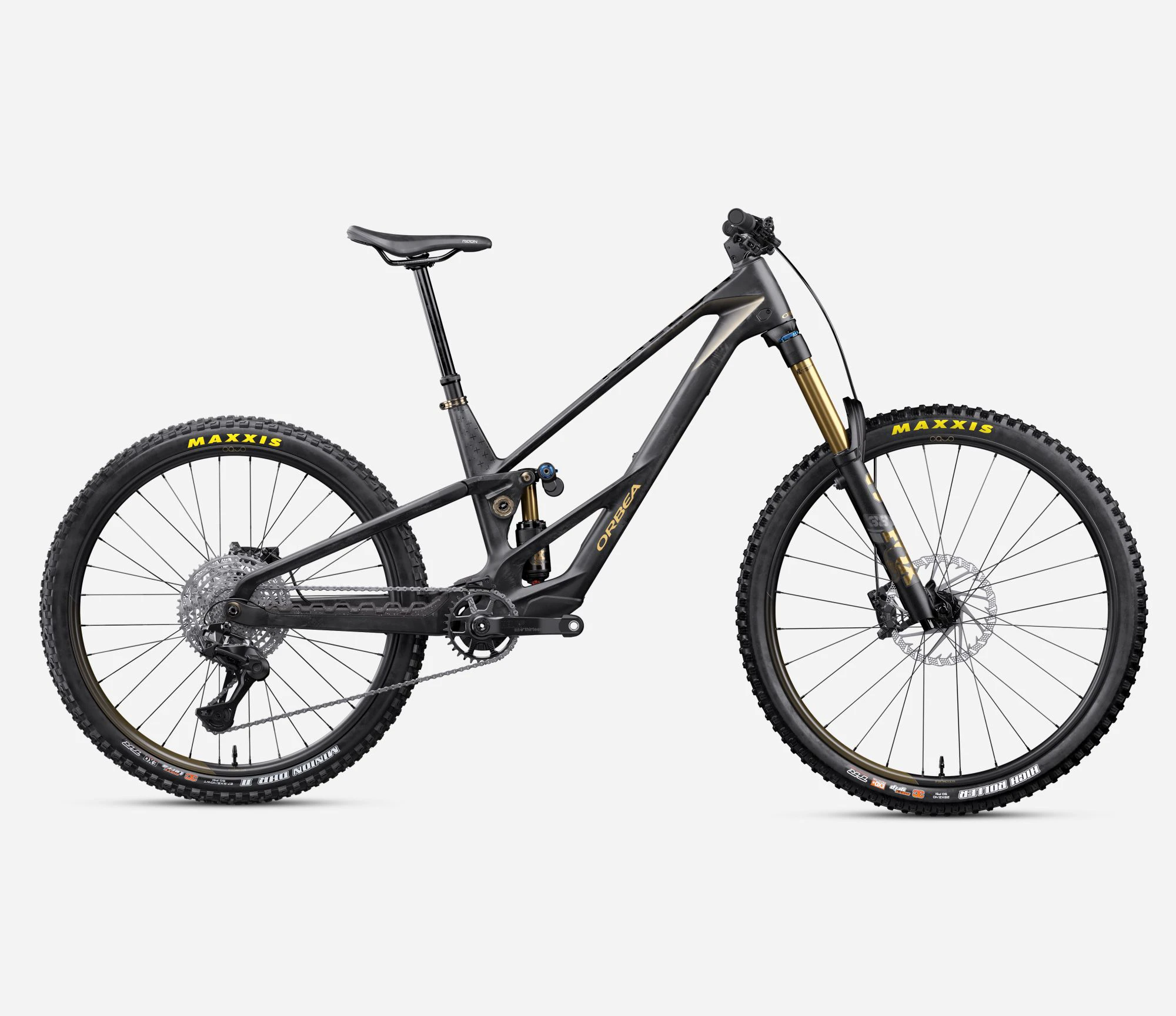 Orbea RALLON RS-TEAM MULLET (2027) - bicicletă electrică eMTB Trail - Fuel Carbon View | Magic Gold (Matt) - 162914
