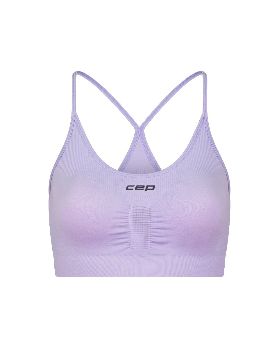Bustieră alergare CEP Core Run Light Support Bra | susținere ușoară - lilac - 69611