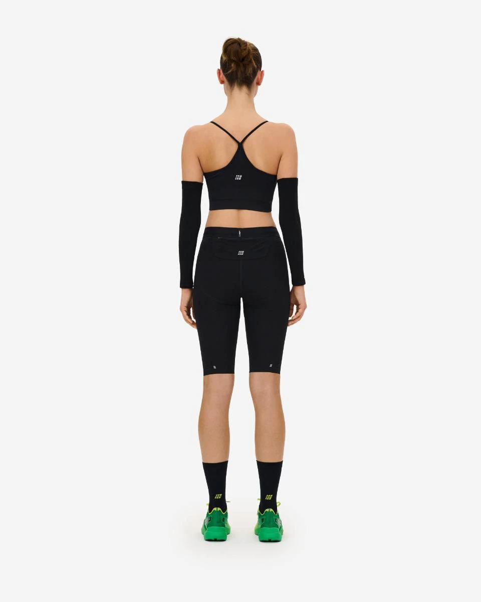 6. Bustieră alergare CEP Core Run Light Support Bra | susținere ușoară - black