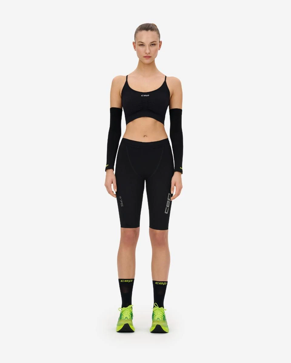 9. Bustieră alergare CEP Core Run Light Support Bra | susținere ușoară - black
