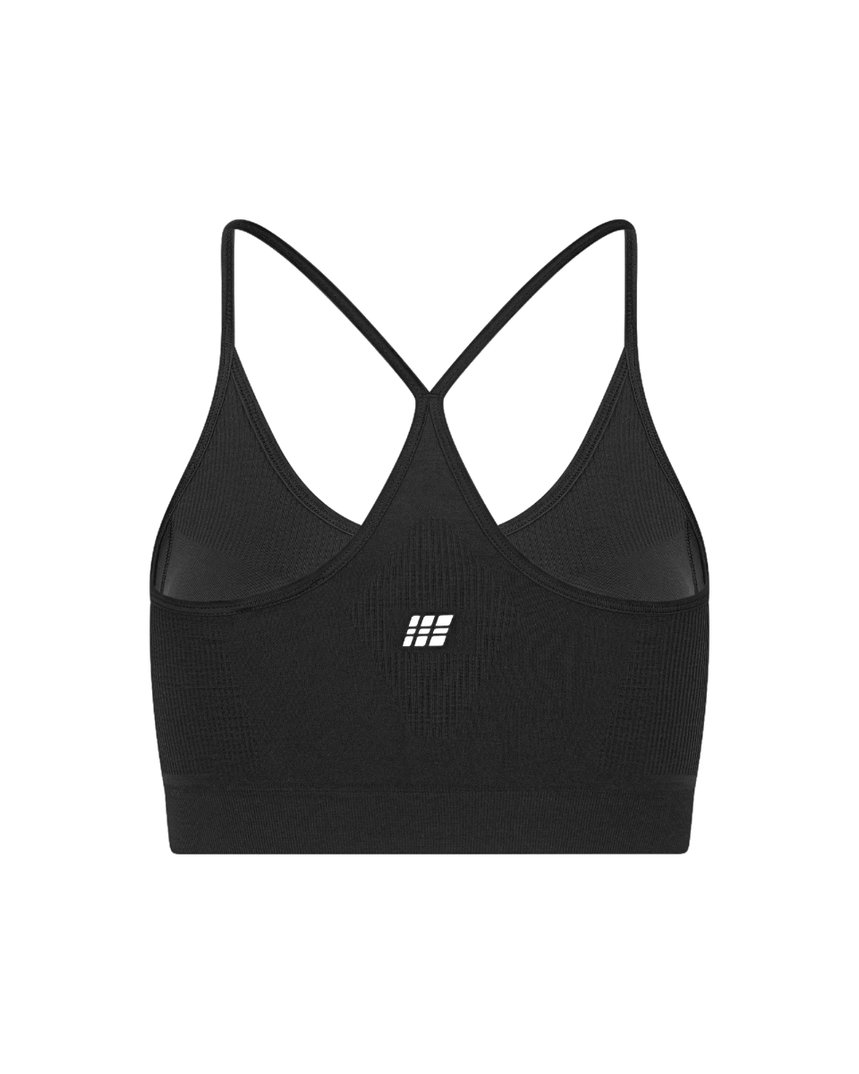 2. Bustieră alergare CEP Core Run Light Support Bra | susținere ușoară - black