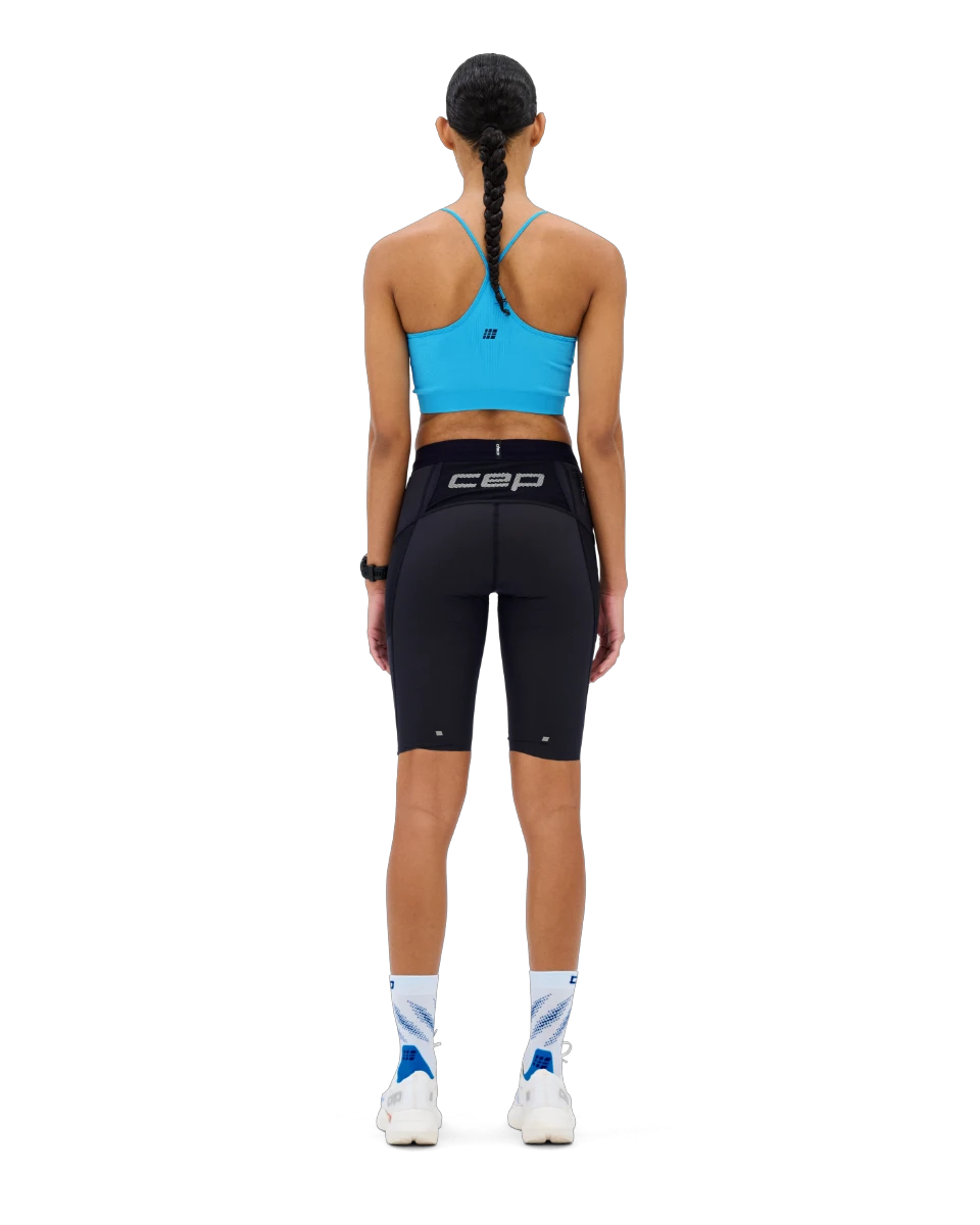 6. Bustieră alergare CEP Core Run Light Support Bra | susținere ușoară - light blue