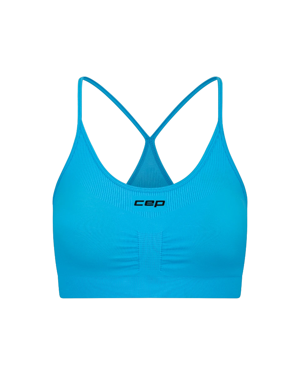 Bustieră alergare CEP Core Run Light Support Bra | susținere ușoară - light blue - 166038