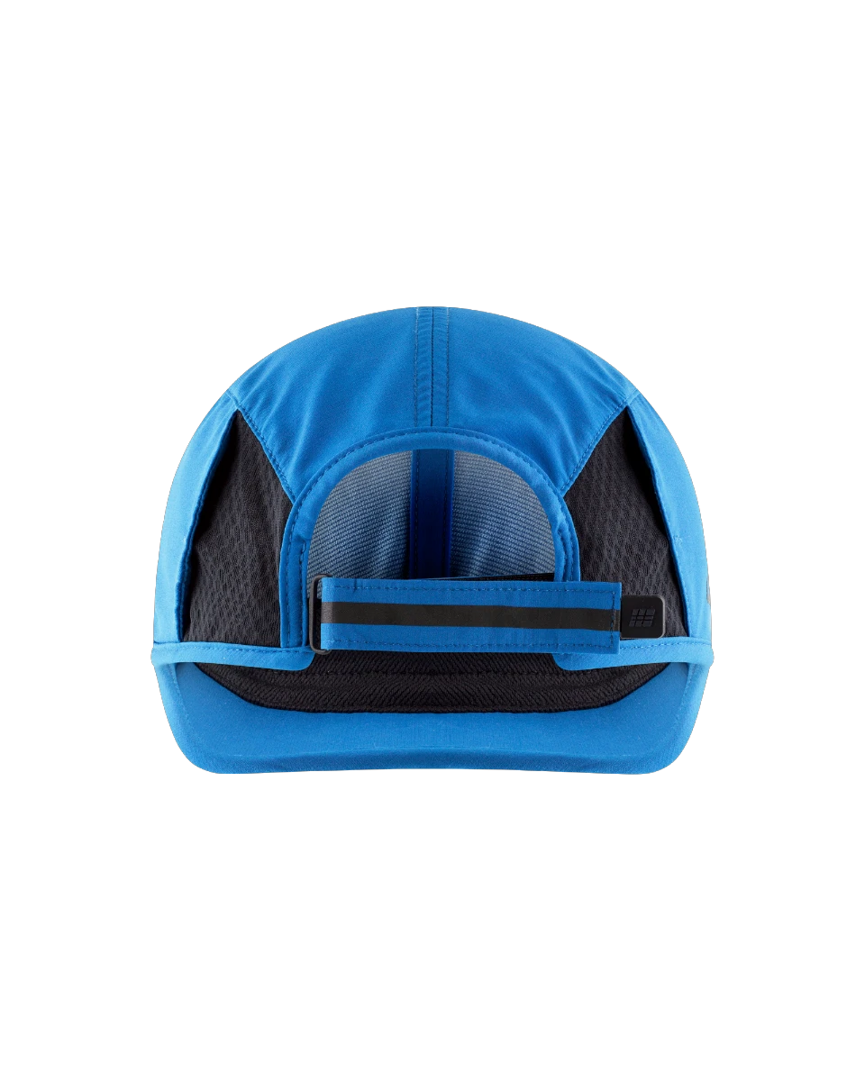 4. Șapcă alergare CEP Core Run Cap - albastră | reflectorizantă, protecție UV