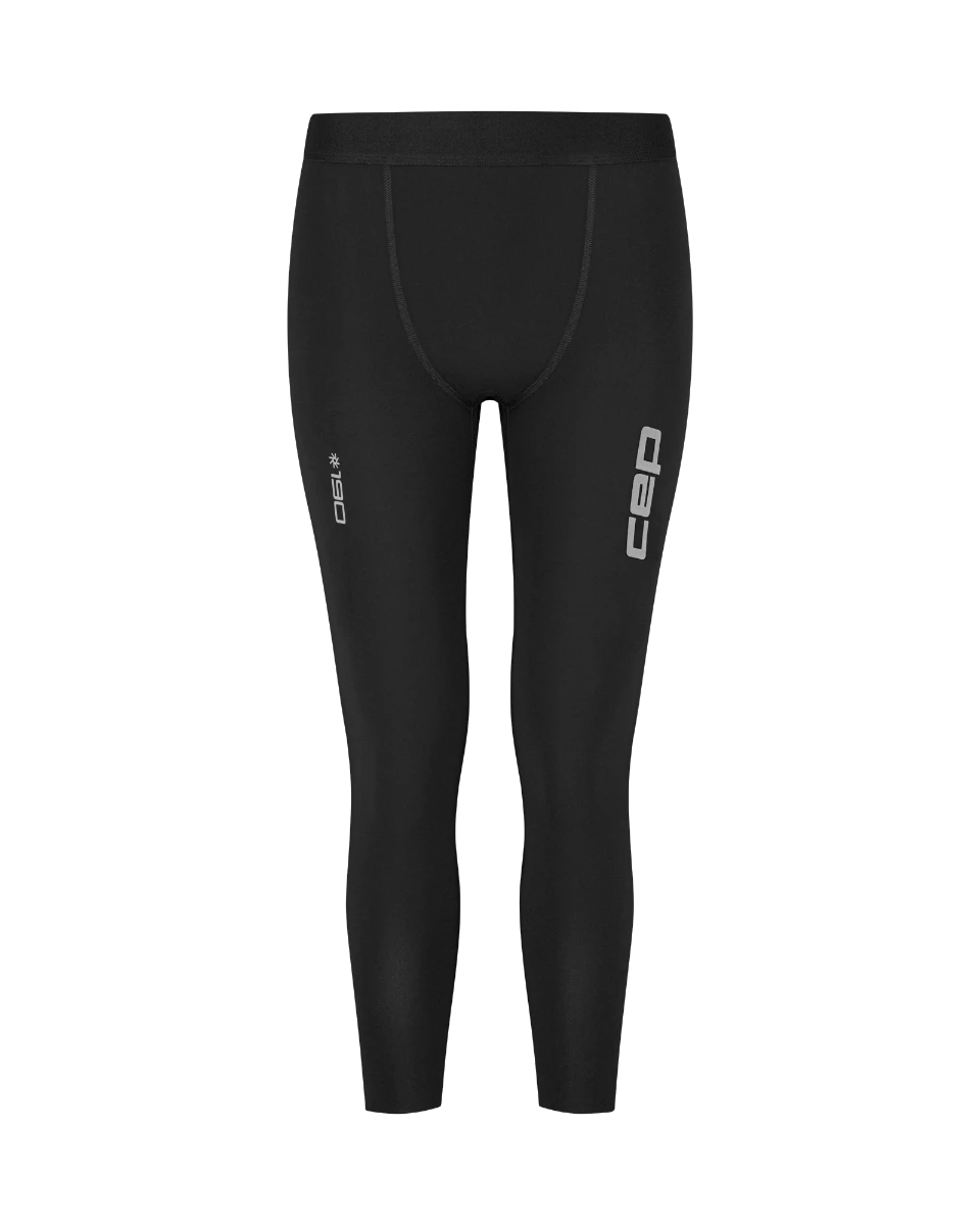 1. Colanti alergare CEP Pro Run Ultralight 7/8 - compresie performanta - black