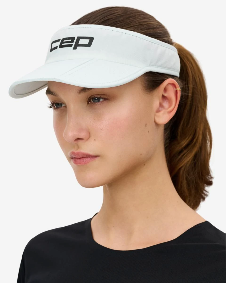 6. Cozoroc alergare CEP Core Run pliabil - alb | moisture-wicking