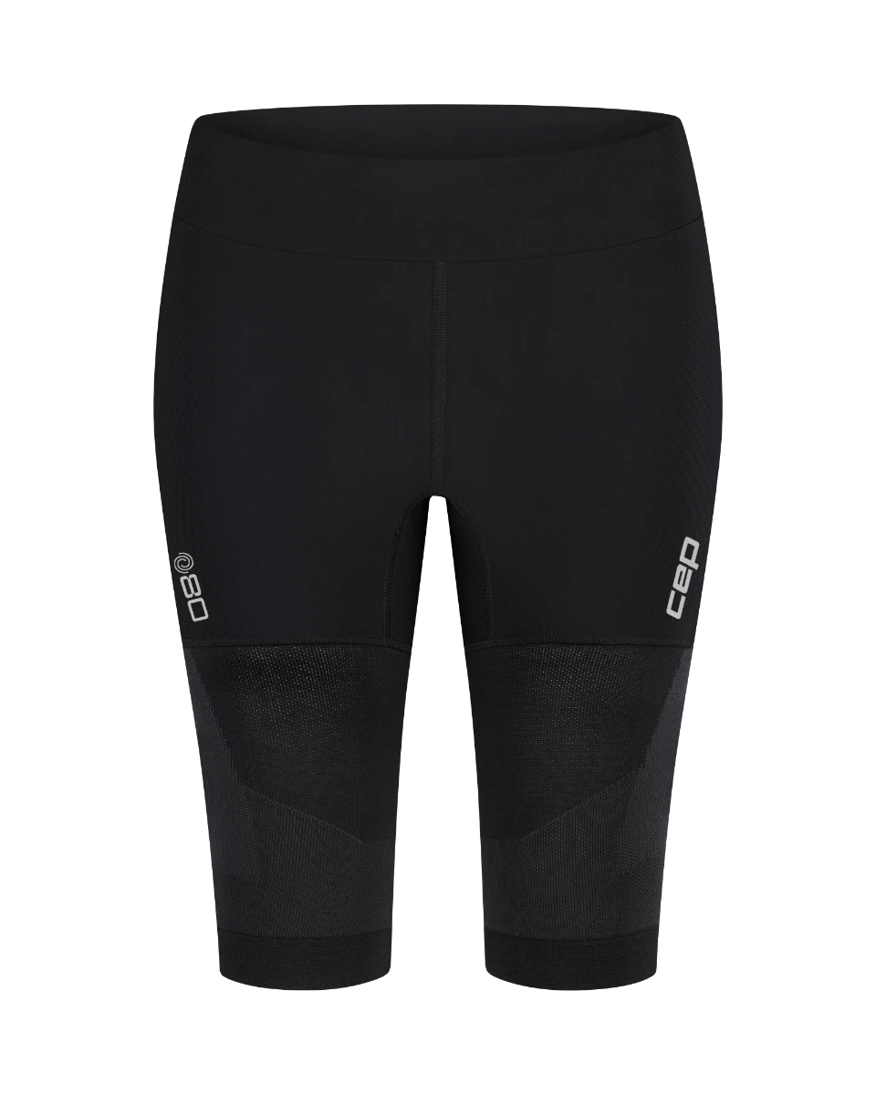1. Pantaloni scurți alergare CEP Pro Run 3D Compression - compresie performanță - black