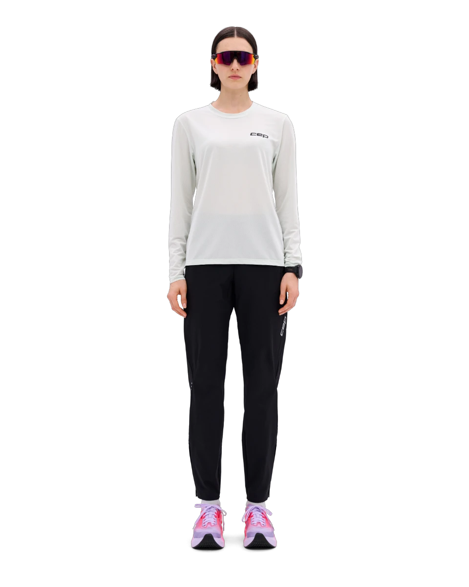 4. Pantaloni alergare femei CEP Core Run - negru | protecție termică