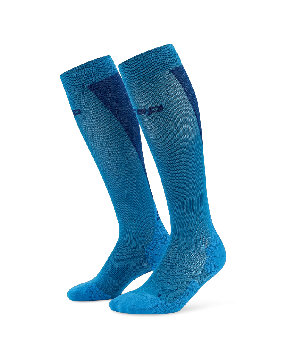 3. Șosete compresie înalte CEP Run Ultralight 4.0 femei - albastru