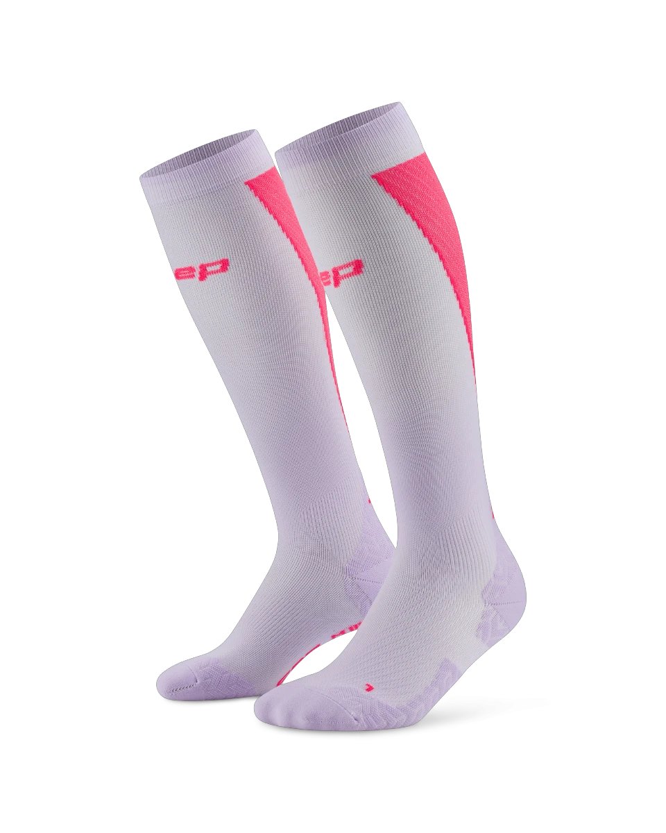 3. Șosete compresie înalte CEP Run Ultralight 4.0 femei - lila/roz