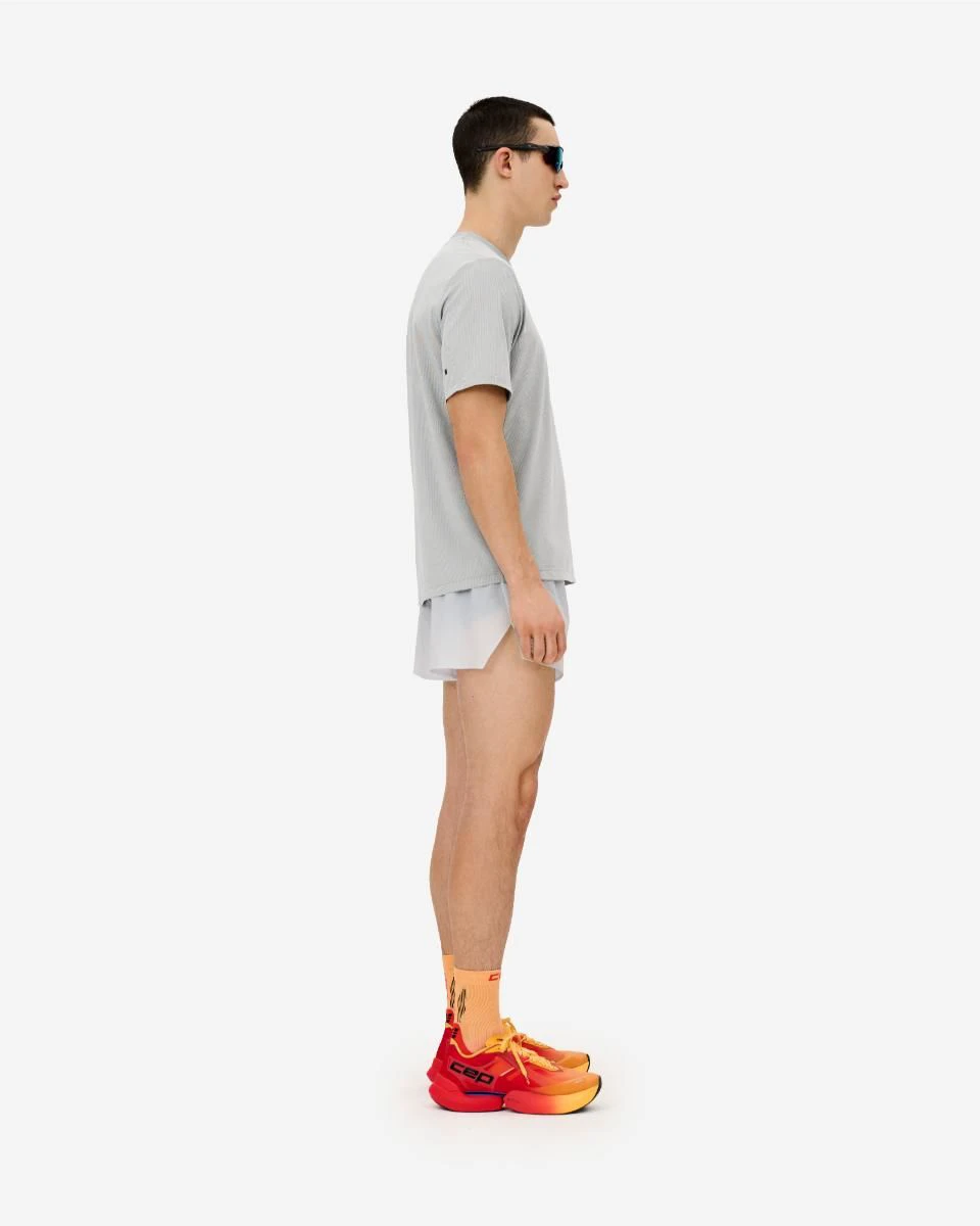 4. Tricou alergare CEP Core Run - gri deschis | respirabil cu mesh