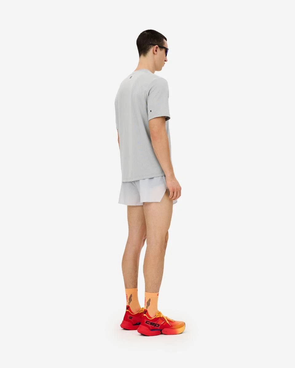 5. Tricou alergare CEP Core Run - gri deschis | respirabil cu mesh