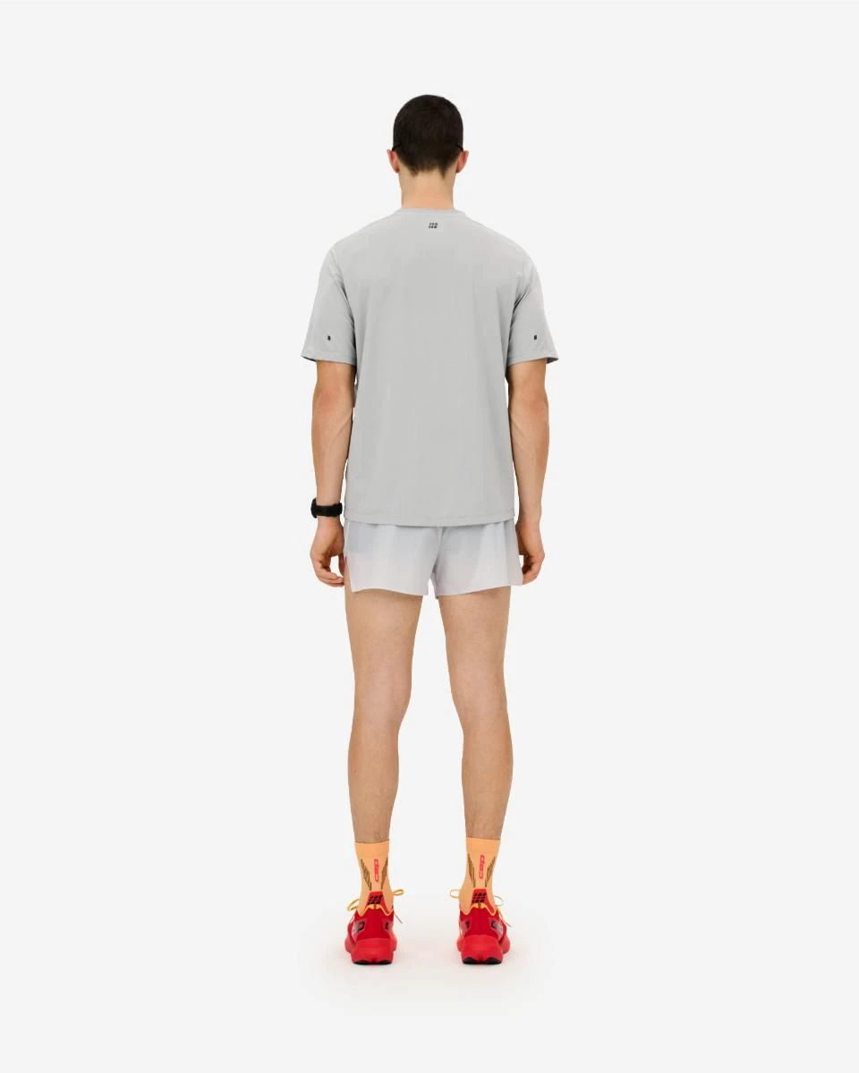 6. Tricou alergare CEP Core Run - gri deschis | respirabil cu mesh