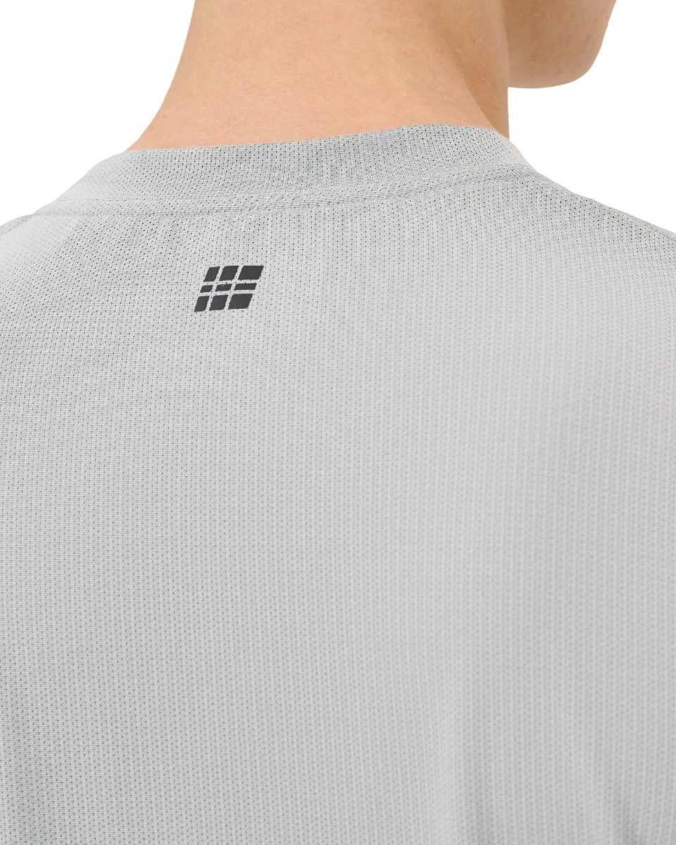 10. Tricou alergare CEP Core Run - gri deschis | respirabil cu mesh