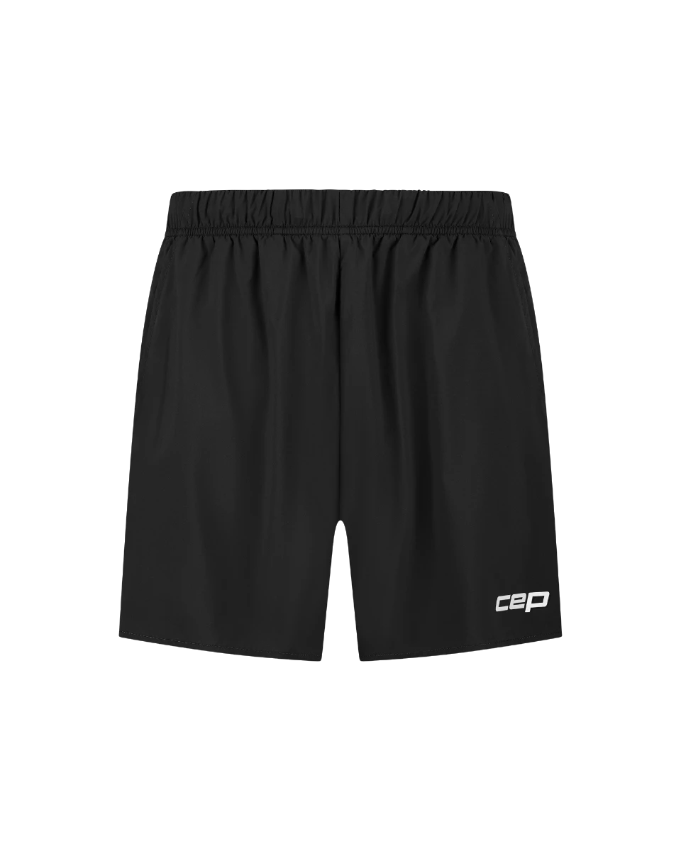 Pantaloni scurți alergare CEP Core Run Loose Fit - negru | rezistenți vânt - 166925