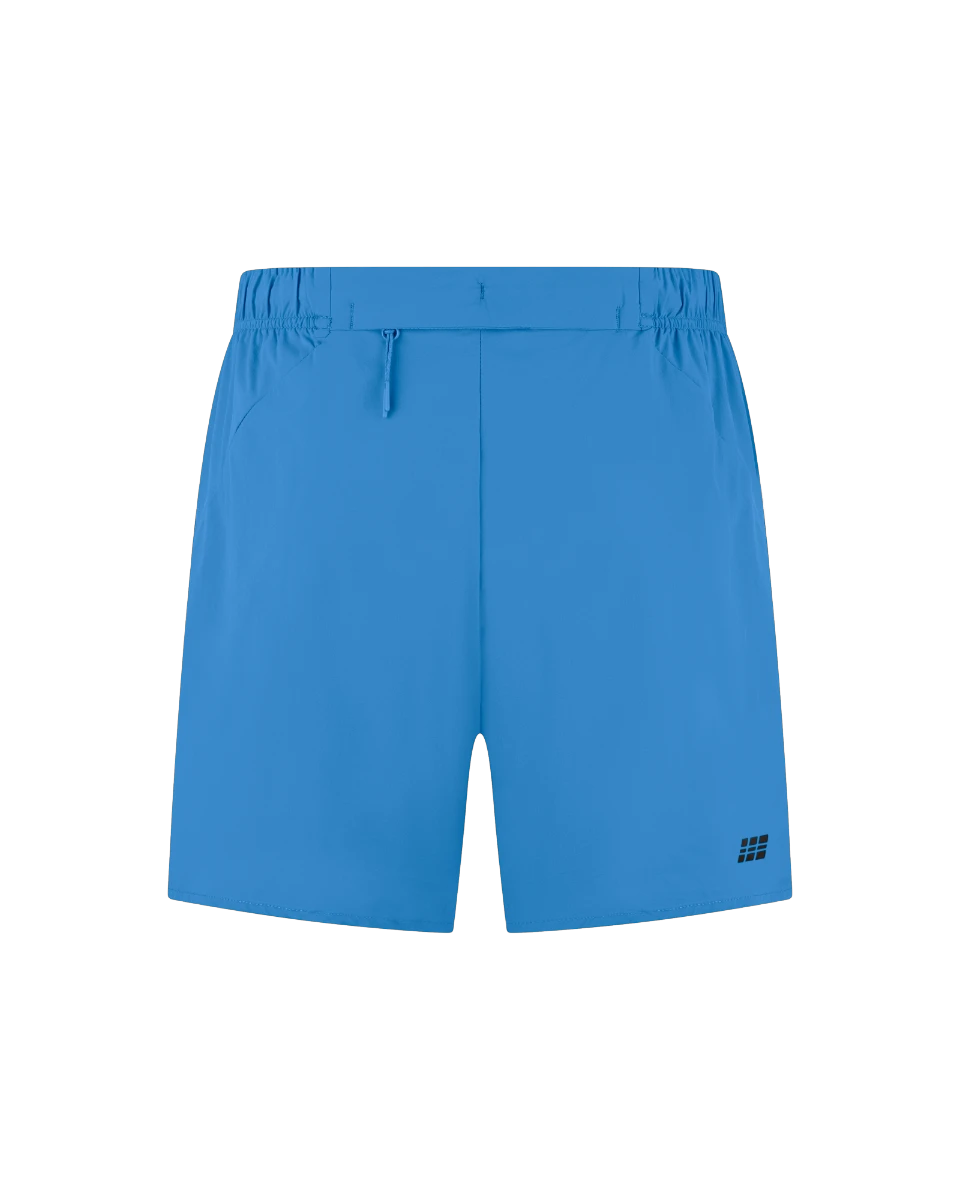 2. Pantaloni scurți alergare CEP Core Run Loose Fit - albastru | rezistenți vânt