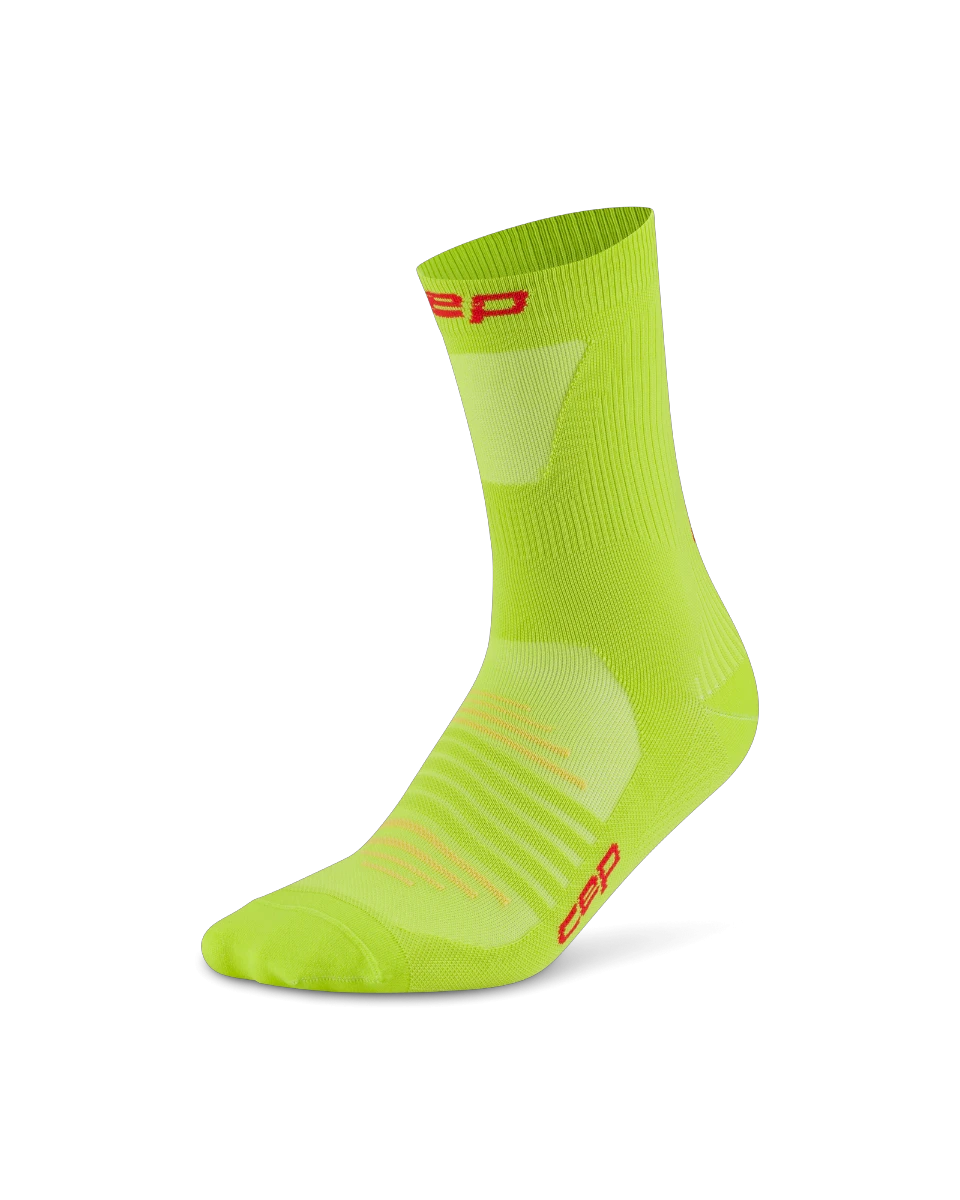 Șosete compresie CEP Pro Run Ultralight Mid Cut - lime | alergare performanță - 166951
