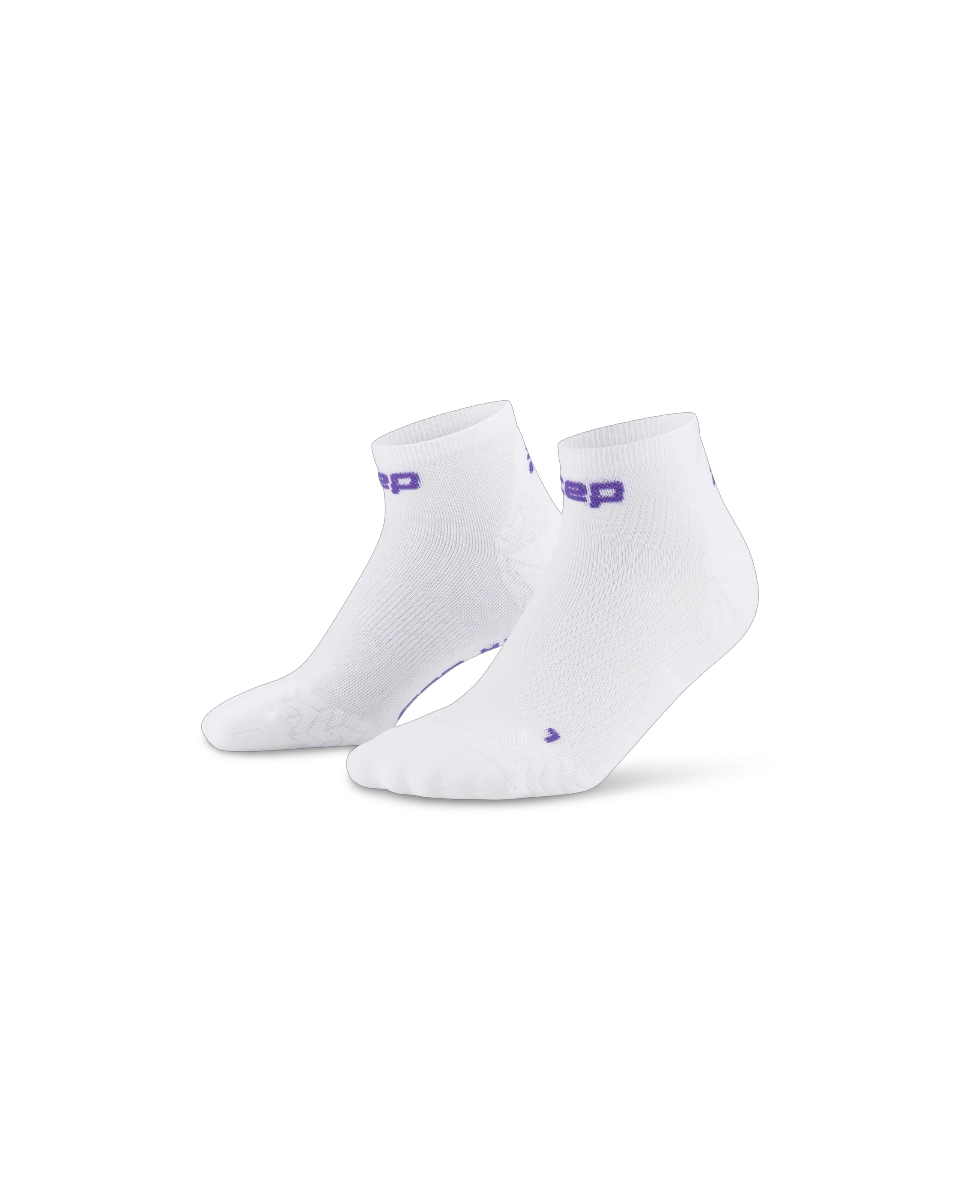 3. Șosete compresie CEP Run Ultralight 4.0 Low Cut - alb - femei | ultra-ușoare