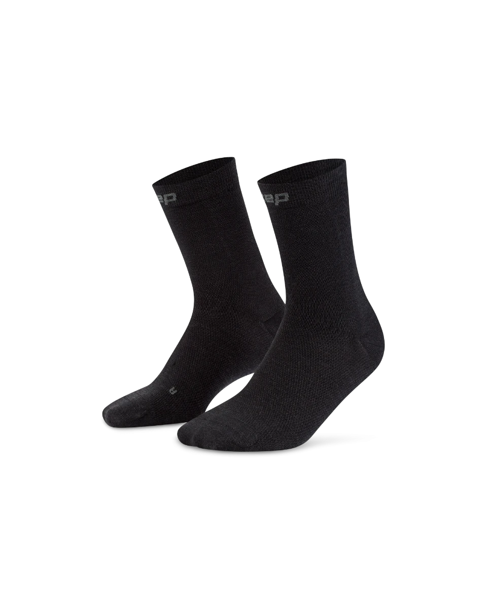 3. Șosete compresie mid cut CEP Core Allday 2.0 - antracit | recuperare zilnică