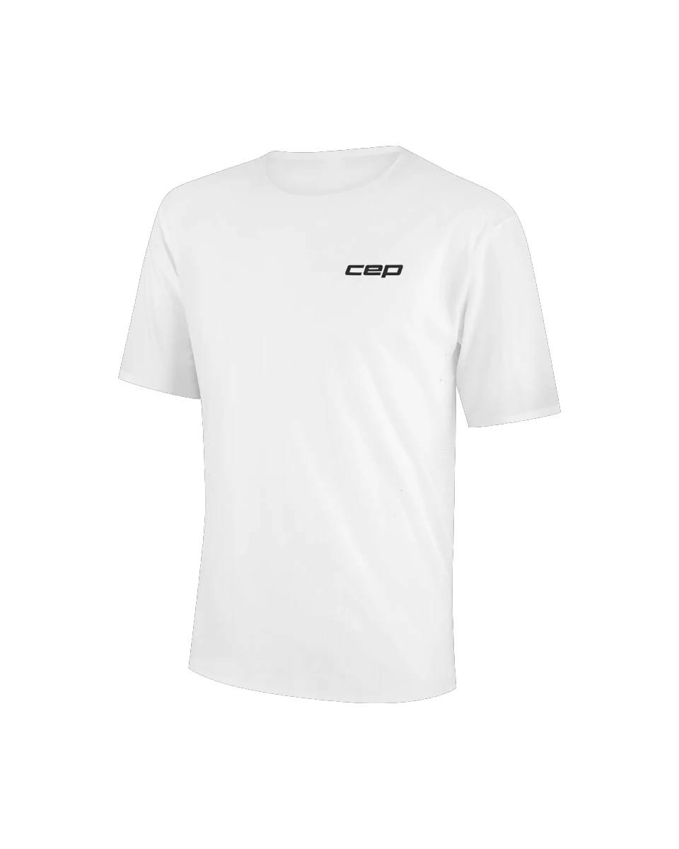 3. Tricou alergare CEP Pro Run Ultralight - alb | ultraușor bărbați