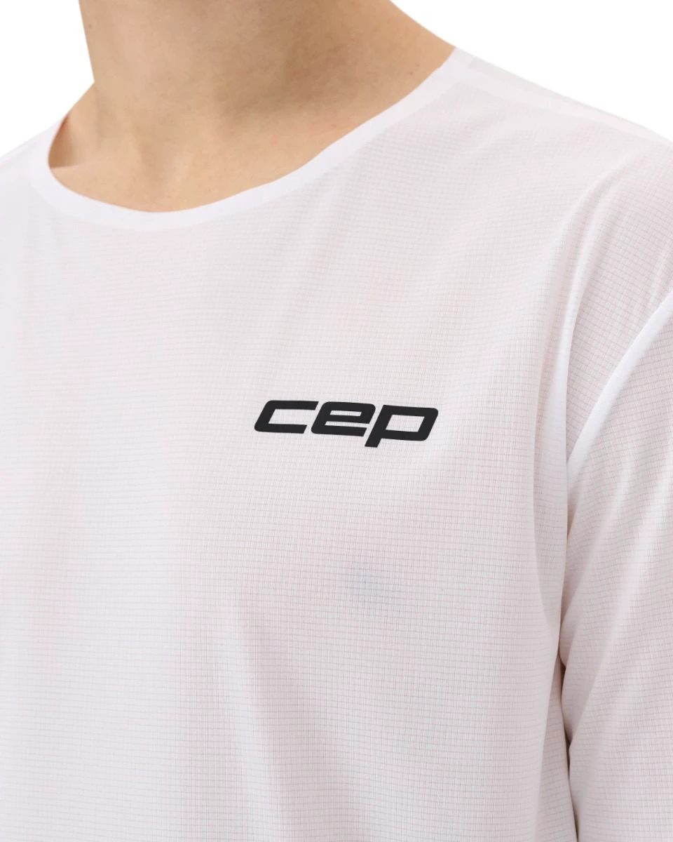 12. Tricou alergare CEP Pro Run Ultralight - alb | ultraușor bărbați