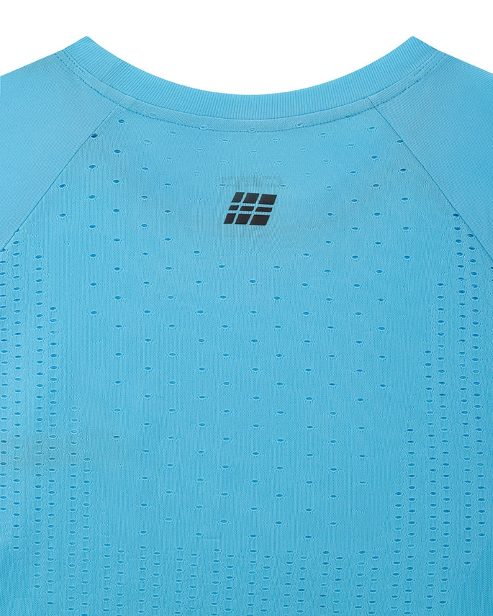 11. Tricou alergare CEP Run Ultralight 3.0 - albastru deschis | ultraușor seamless