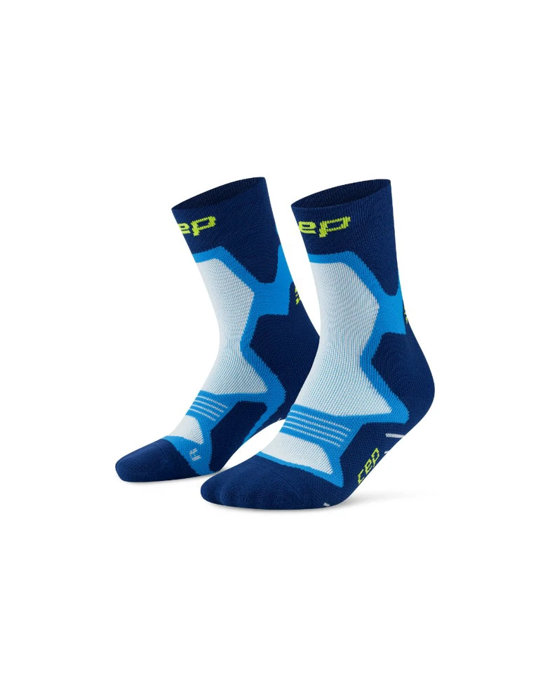 3. Șosete alergare CEP Core Run Cushion Mid Cut - albastru | compresie