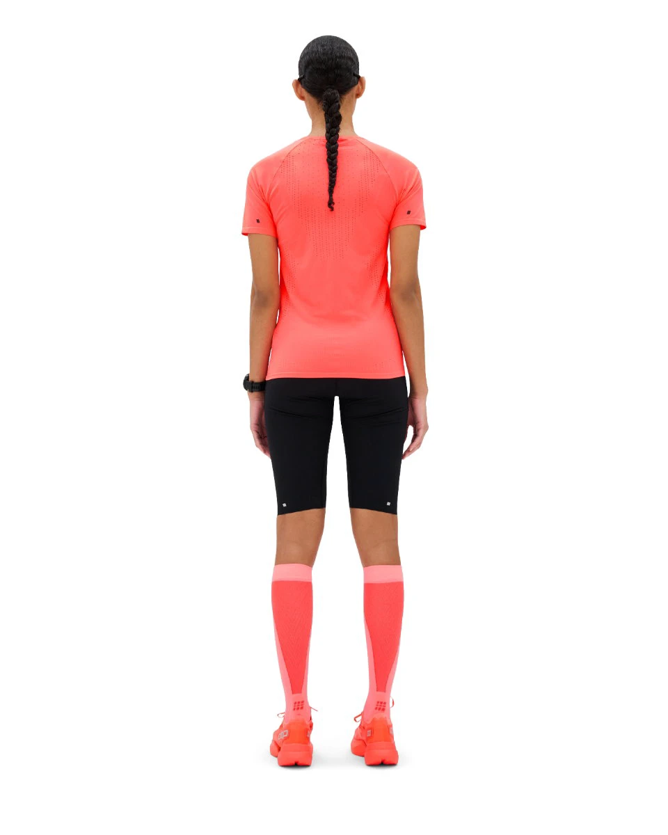 6. Tricou CEP Core Run Ultralight SS - portocaliu neon coral | respirabil