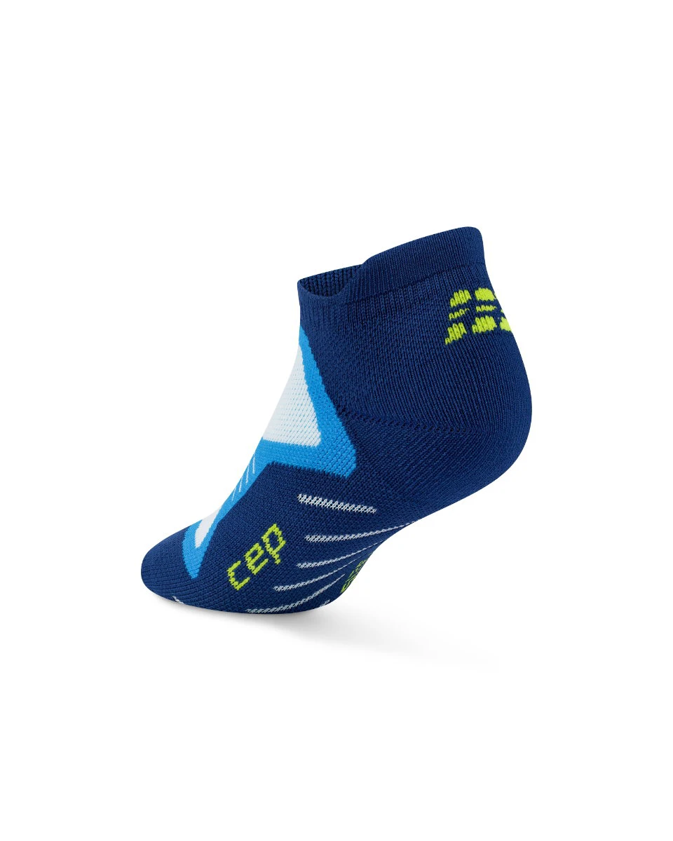 2. Șosete compresie CEP Core Run Cushion No Show - albastru | confort