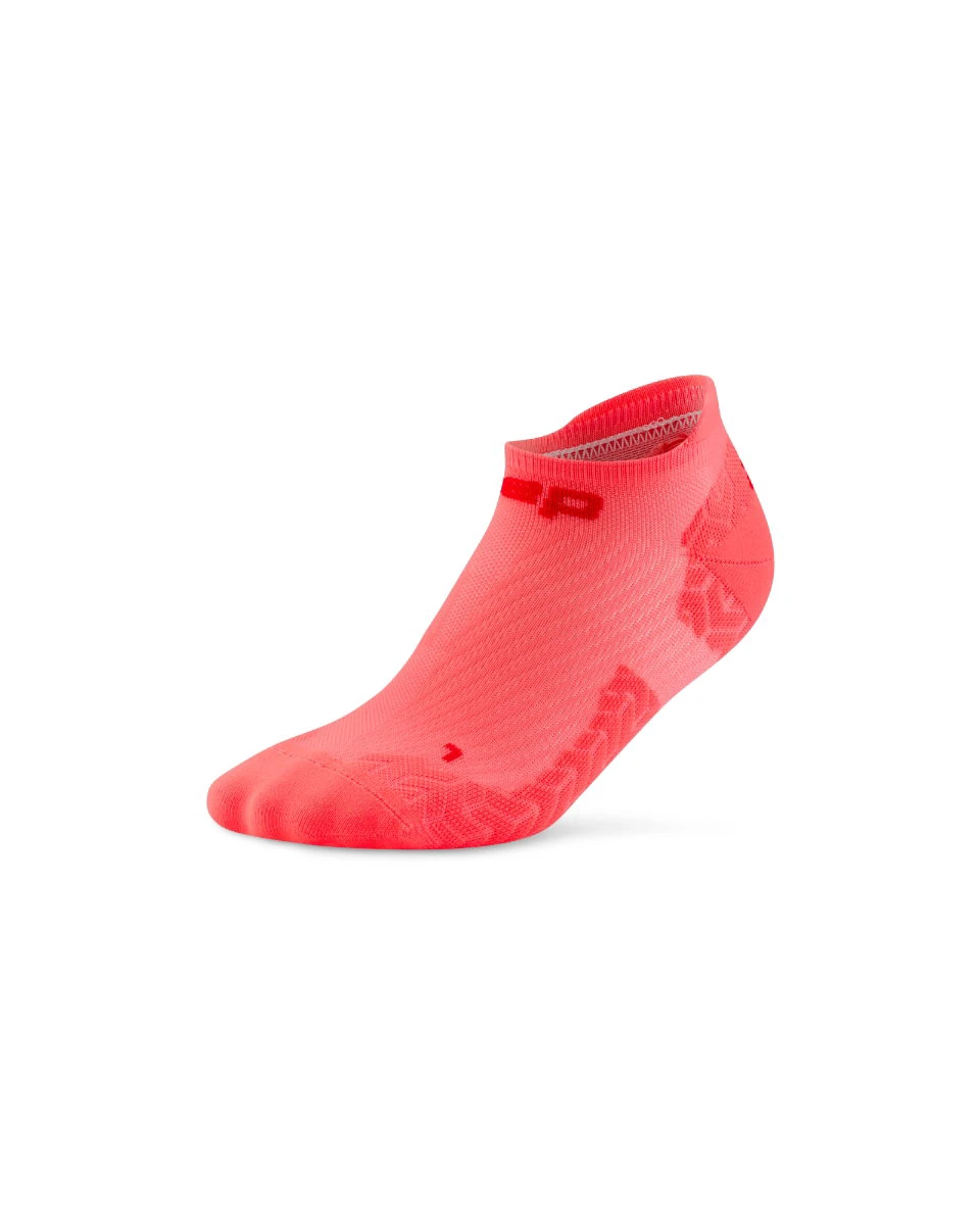 Șosete compresie alergare CEP Run Ultralight 4.0 - corai neon | roșu - 167787