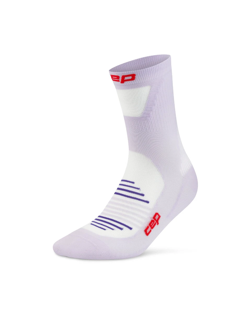 Șosete compresie alergare CEP Pro Run Ultralight Mid Cut - mov liliac | ultraușoare - 167976