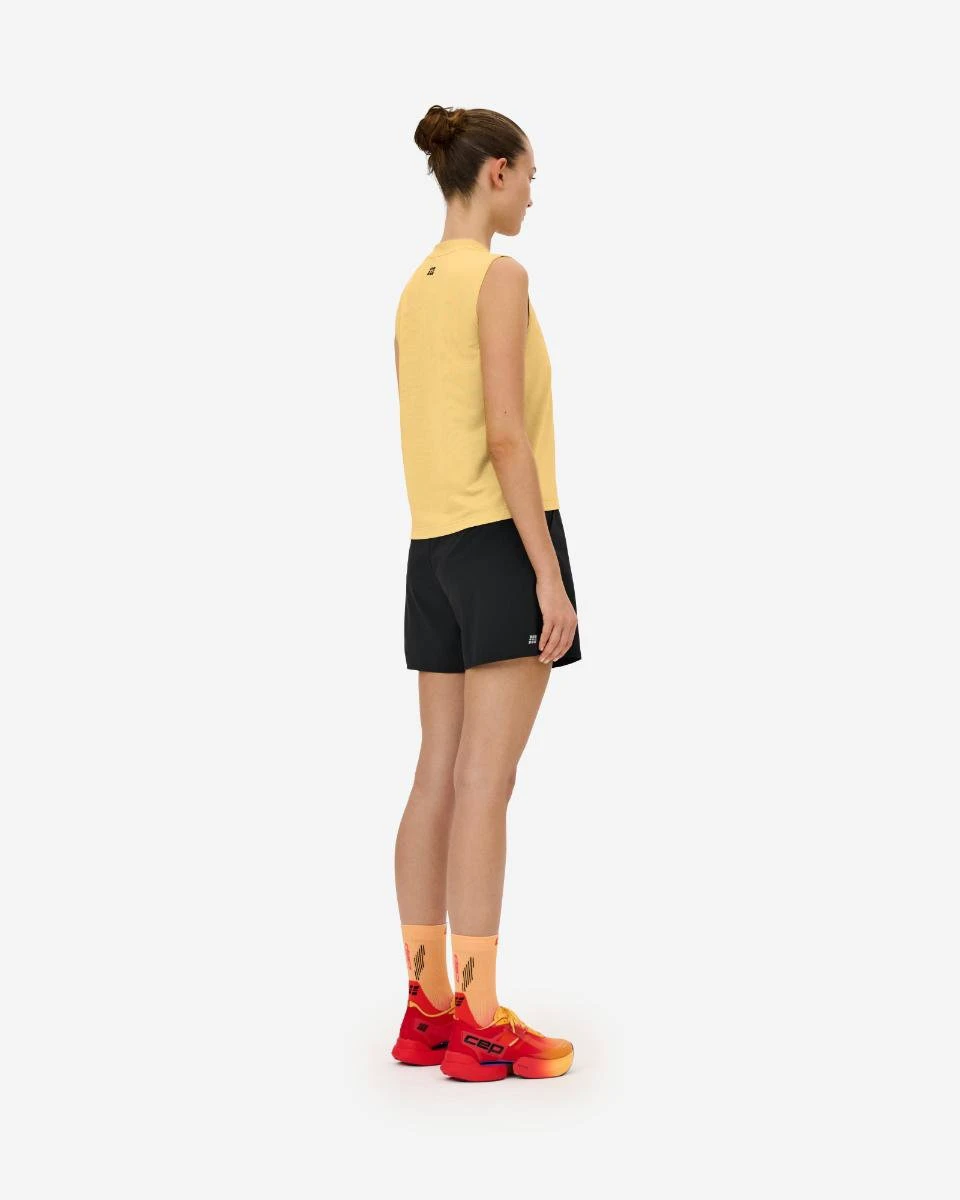 5. Pantaloni scurți alergare CEP Core Run Loose Fit femei - negru | largi, rezistenți vânt