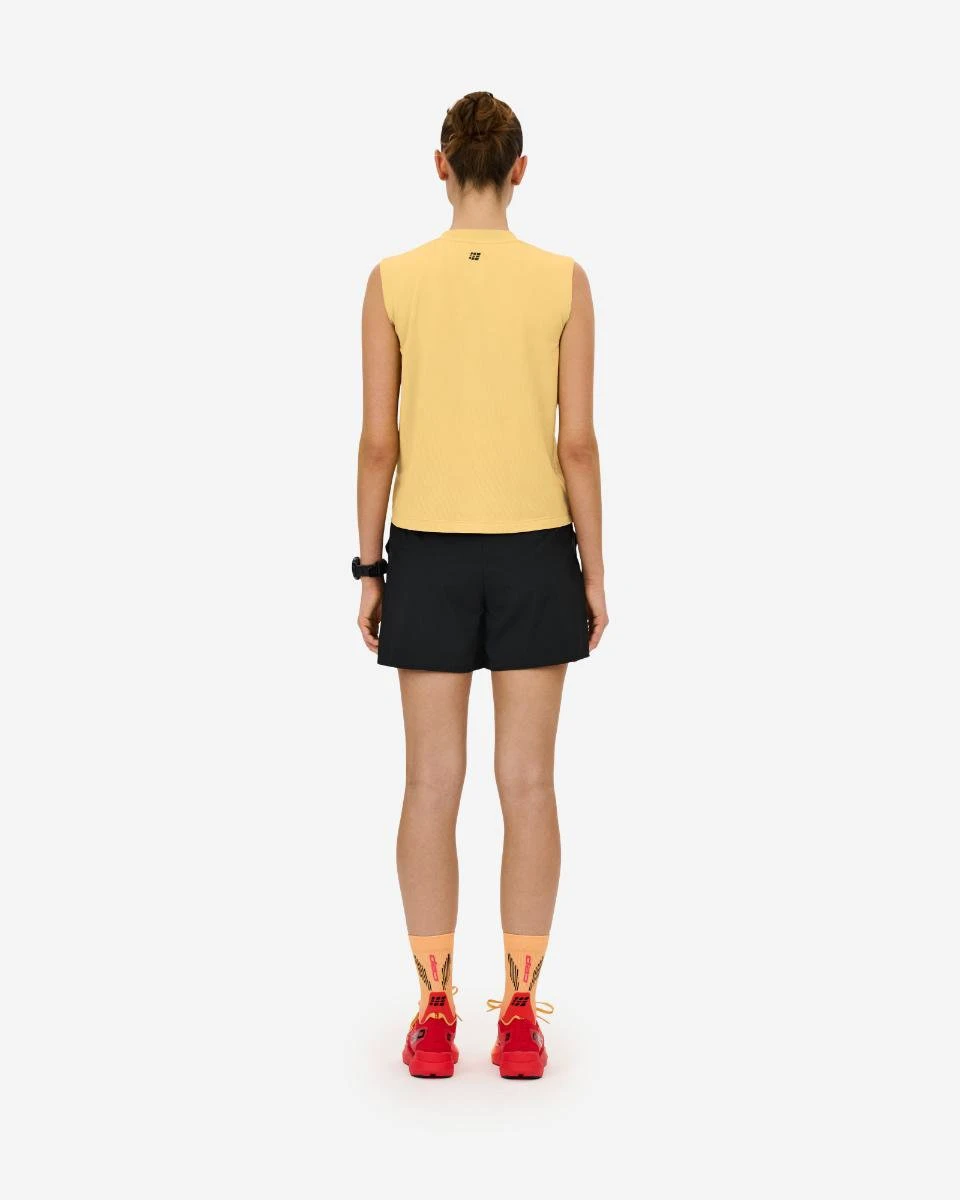 6. Pantaloni scurți alergare CEP Core Run Loose Fit femei - negru | largi, rezistenți vânt