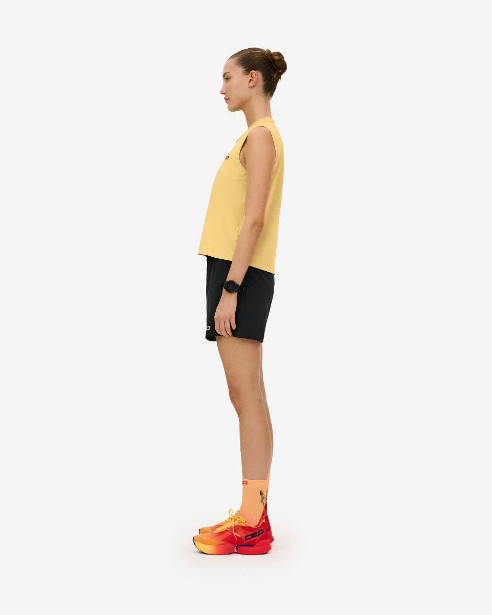 7. Pantaloni scurți alergare CEP Core Run Loose Fit femei - negru | largi, rezistenți vânt