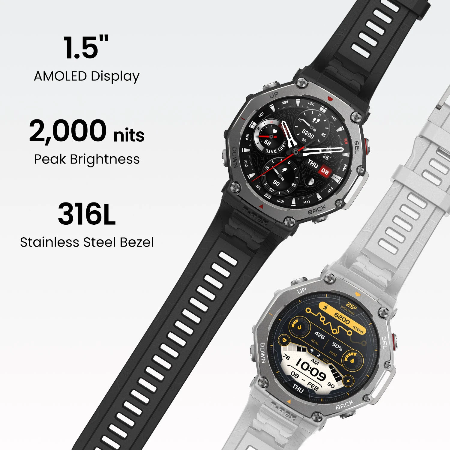 2. Amazfit T-Rex 3, ceas smartwatch sport GPS outdoor militar