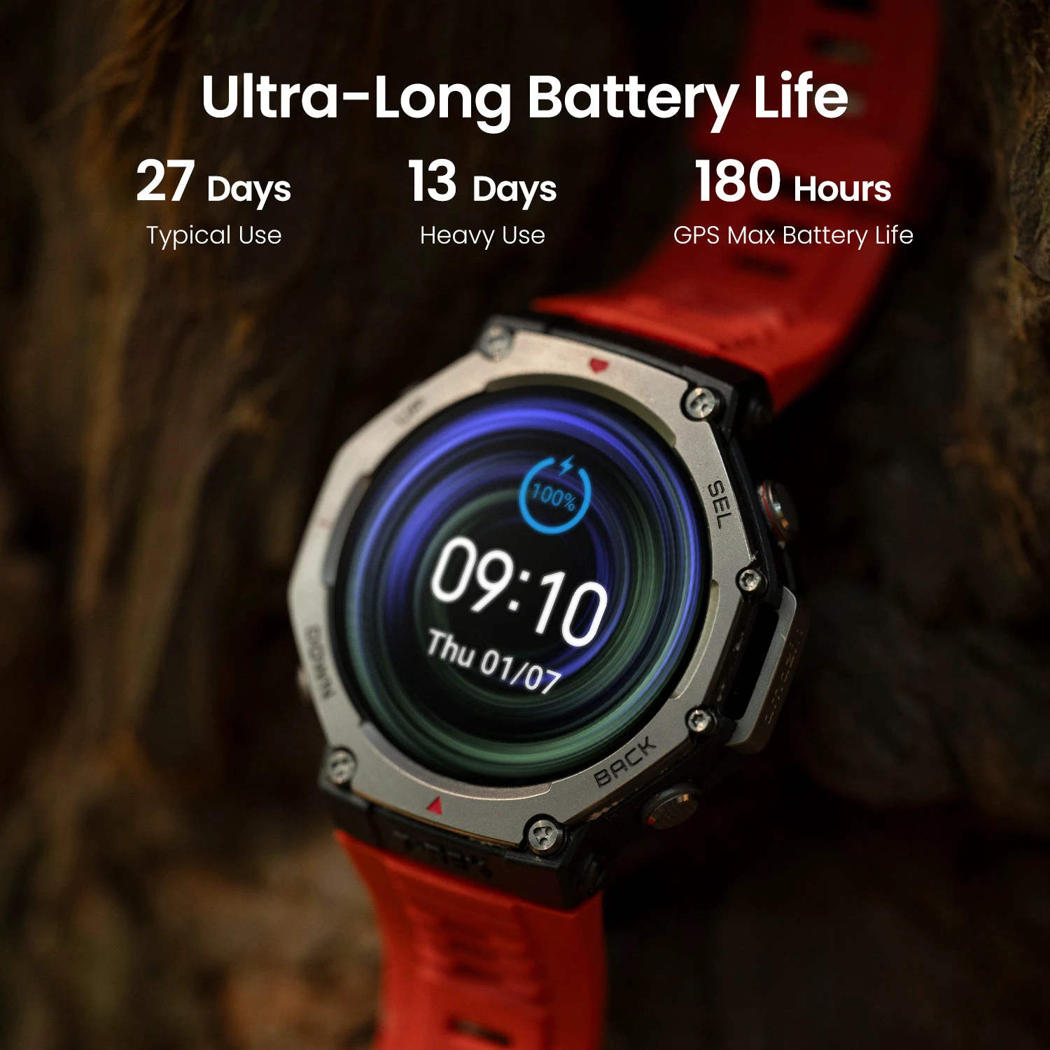 4. Amazfit T-Rex 3, ceas smartwatch sport GPS outdoor militar
