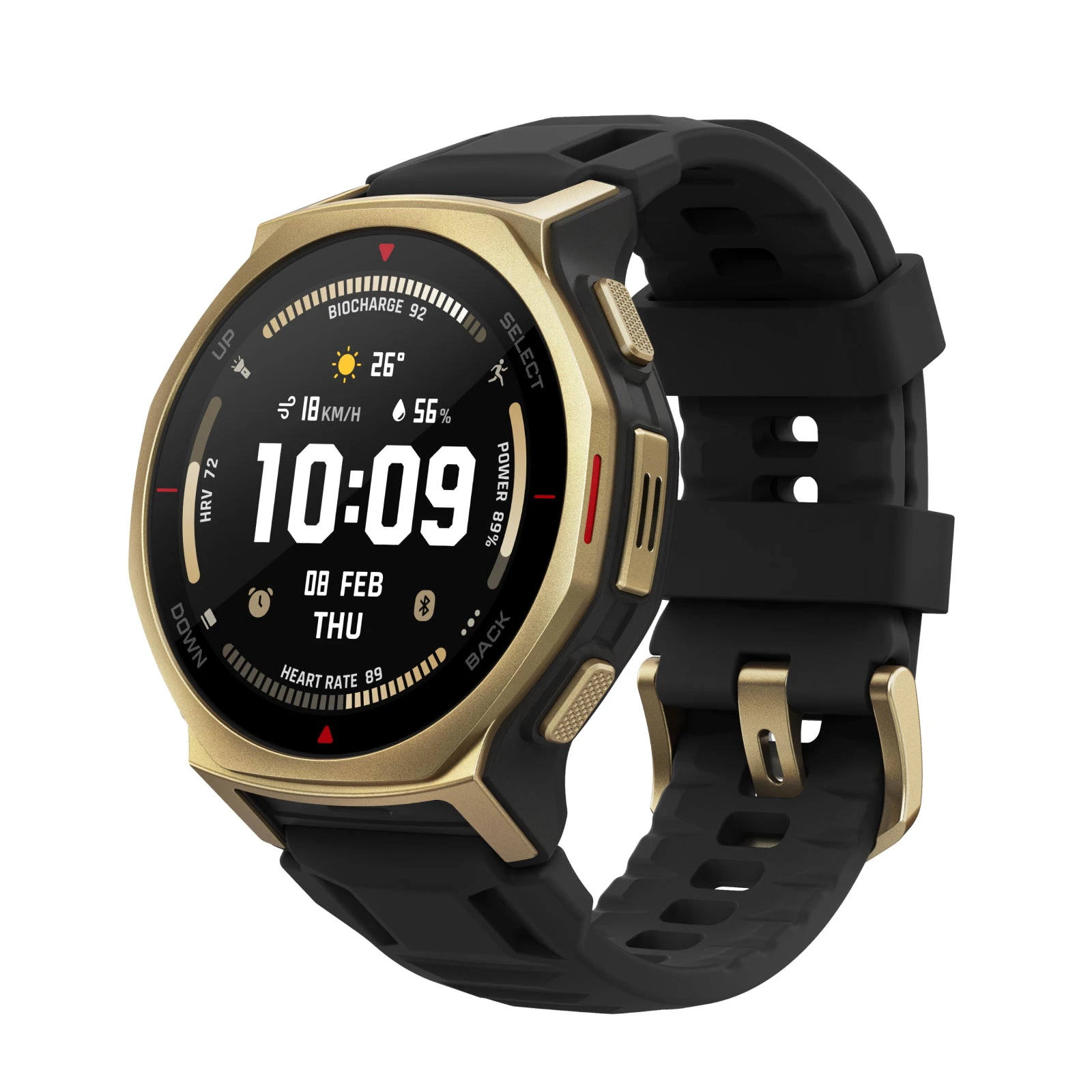 Amazfit T-Rex 3 Pro, ceas smartwatch sport GPS outdoor - negru Tactical Black 44mm - 168094