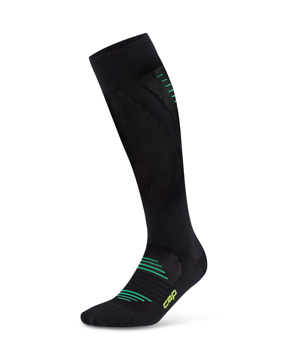 1. Șosete compresie înalte CEP Pro Run Ultralight - negre | alergare