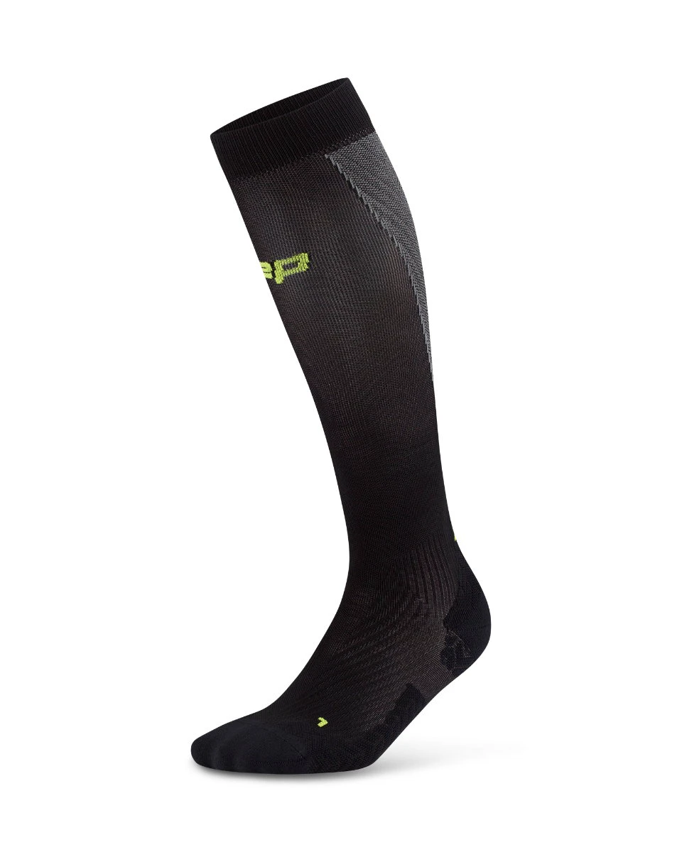1. Șosete compresie înalte CEP Run Ultralight 4.0 - negru | gri | alergare