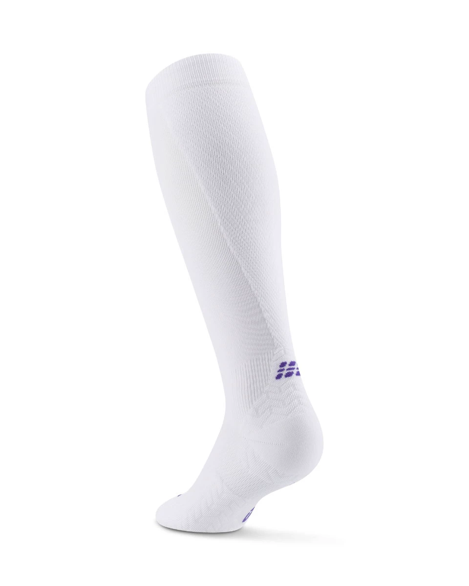 2. Șosete compresie înalte CEP Run Ultralight 4.0 - alb | alergare bărbați